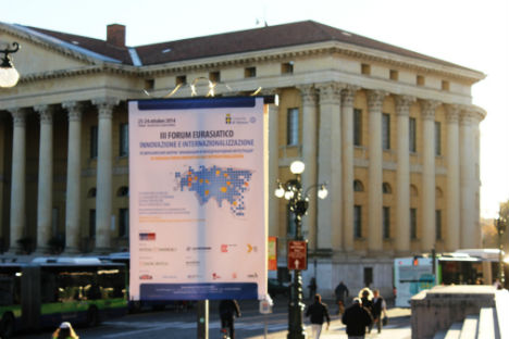 Il Forum Eurasiatico di Verona ha coinvolto oltre 700 aziende e 60 relatori in rappresentanza di otto paesi eurasiatici presenti (Foto: Evgeny Utkin)