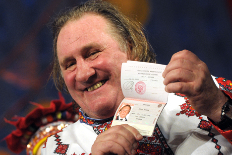 L’attore francese Gerard Depardieu ottenne la cittadinanza russa nel 2012 (Foto: Tass)