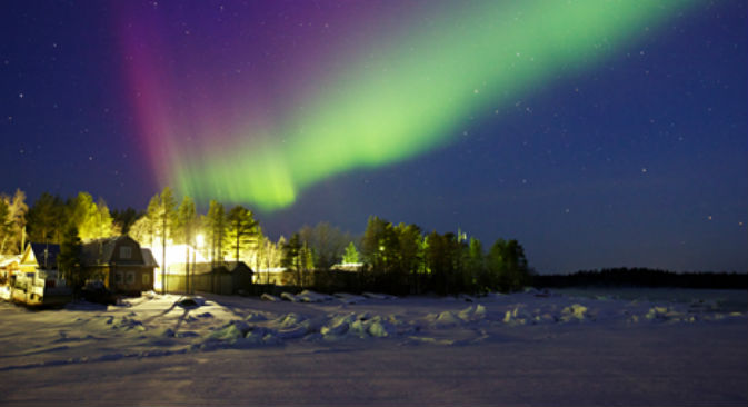 Giochi di luci in cielo durante un’aurora boreale (Foto: Lori / Legion Media)