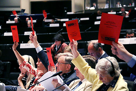  La votazione è avvenuta in assenza della delegazione russa (Foto: OSCE)
