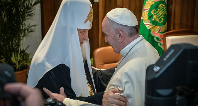 Lo storico incontro tra il Patriarca Kirill e Papa Francesco all'Avana.