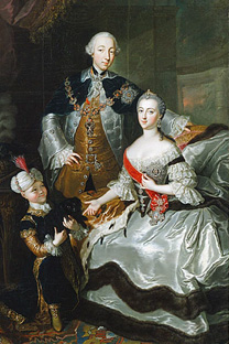 皇帝ピョートル3世とエカテリーナ・アレクセーエヴナ、1756年　画像提供：wikipedia.org