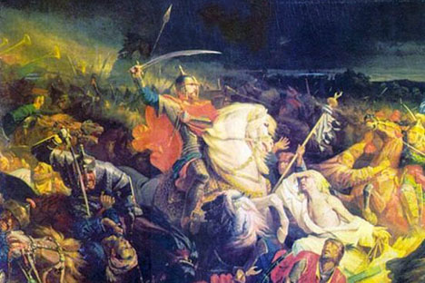 「クリコヴォの戦い」 フランスの画家アドルフ・イヴォンによる絵画　画像提供：wikipedia.org