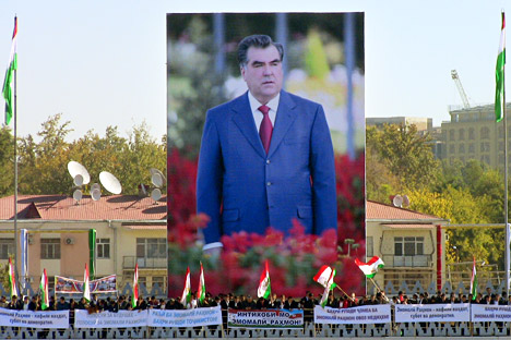 タジキスタンで6日、任期満了にともなう大統領選が行われた＝AFP/EastNews撮影