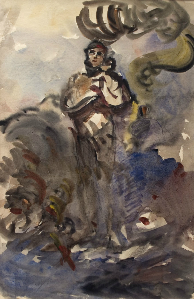 През 1950-те съветският художник Александър Лабас, бивш студент на руския авангардист Казимир Малевич и легендарния абстракционист Василий Кандински, започва да работи по серия от акварелни картини, за да покаже ужаса от атомните бомбардировки над Хирошима и Нагасаки.