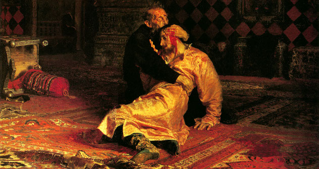 Иља Рјепин, „Иван Грозни и његов син Иван, 16. новембра 1581. године“, 1885.