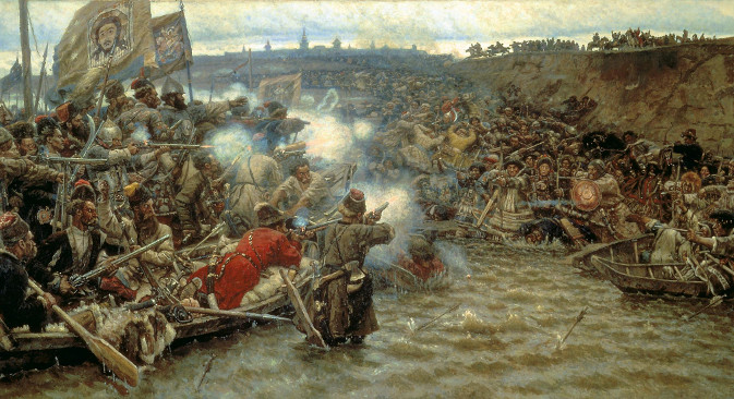 "Покоряването на Сибир от Ермак", 1895 (Худ. Василий Суриков (1848-1916).