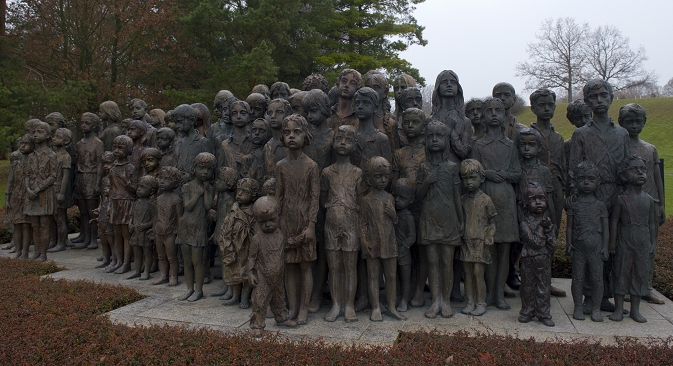 Споменик деци „Лебенсборна“ у Лидицама (Чешка). Извор: AFP.