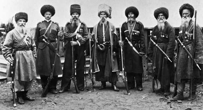 Кубањски Козаци. Фотографија од крајот на 19 век. Извор: РИА Новости.
