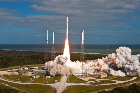 Ракете Atlas V са моторима РД-180 редовно се користе за извођење војних објеката у орбиту. Извор: НАСА.