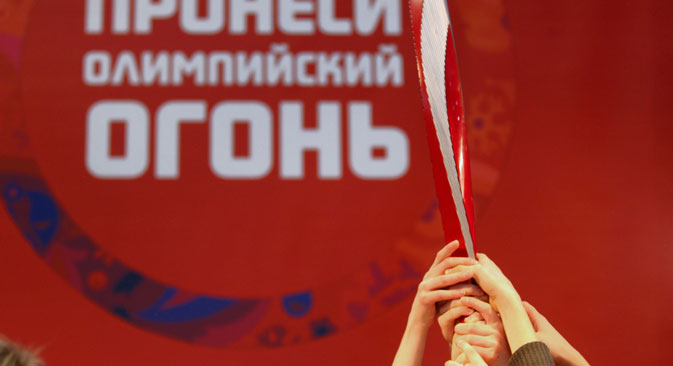 Путања штафете је осмишљена тако да олимпијски пламен обиђе сва 83 региона Руске Федерације. Извор: ИТАР-ТАСС.