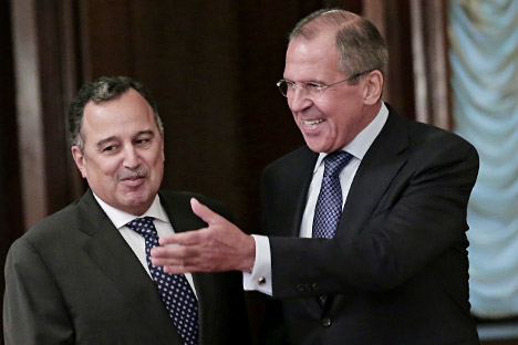 Министрите за надворешни работи на Египет и на Русија, Набил Фахми и Сергеј Лавров. Извор: ИТАР-ТАСС.