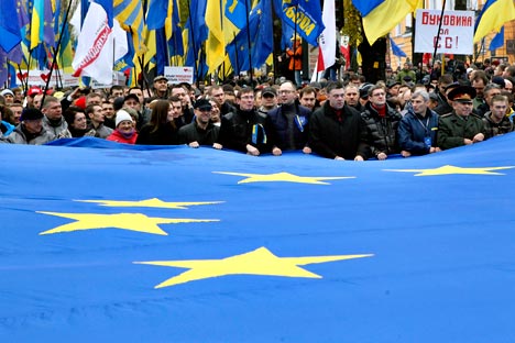 Протест у Украјини није остао у границама масовних митинга Кијевљана. Извор: ИТАР-ТАСС.