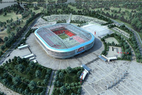 Отварање „Спартаковог“ стадиона је планирано за 24. јул Извор: spartak.com.