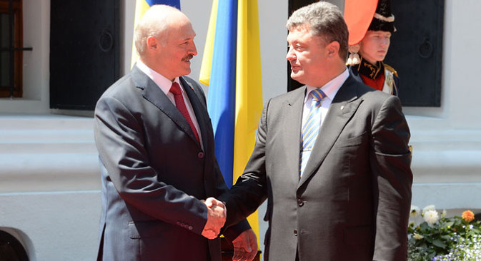 Aleksandar Lukašenko prisustvovao je inauguraciji Petra Porošenka u Kijevu. Izvor: Pres služba predsjednika Bjelorusije
