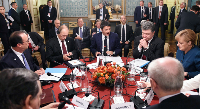 Једна од главних тема миланског самита била је криза у Украјини. Извор: Reuters.