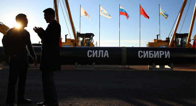 Руски гас ће се у Кину наредних 30 година транспортовати такозваном источном маршрутом кроз огранак гасовода „Снага Сибира“, који је почео да се гради у септембру 2014. Извор: ТАСС.