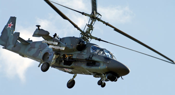 Руски јуришни хеликоптер К-52 „Алигатор“. Фотографија: АP