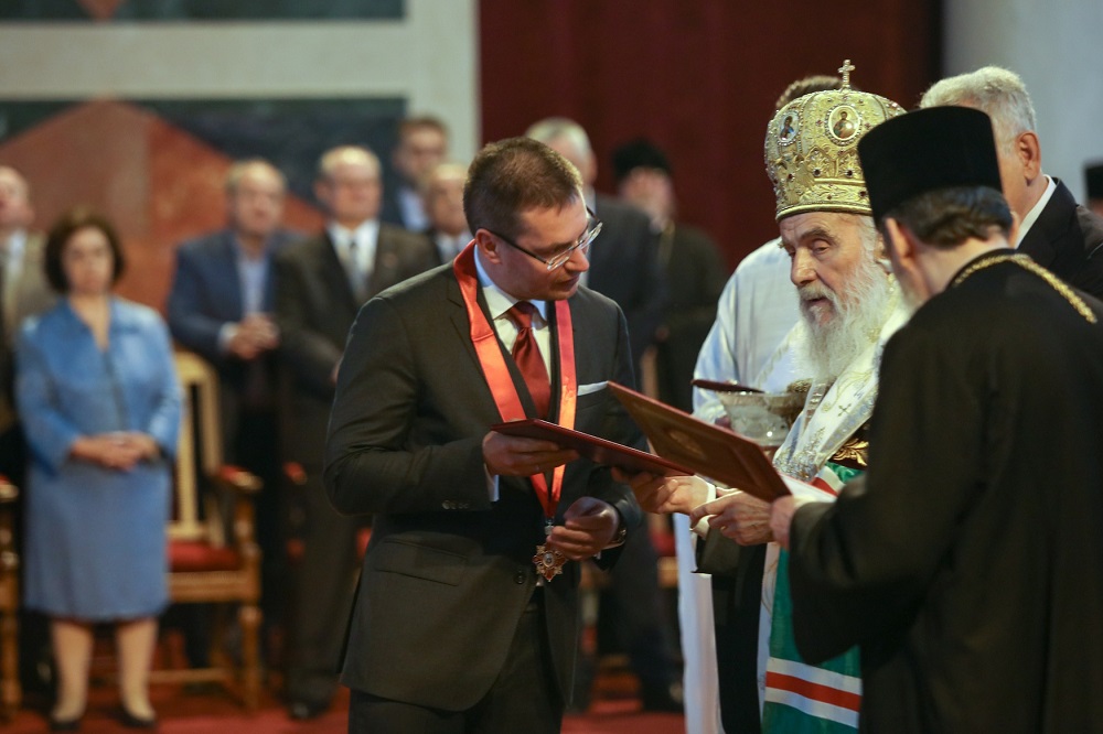 Кирил Кравченко и патријарх Иринеј.