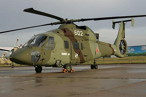 A Kamov Ka-60 Kasatka helicopter.