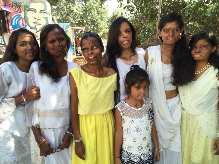 Acid attack survivors in India