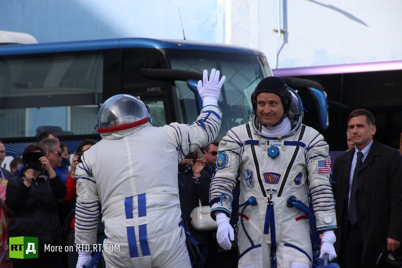 Russian cosmonaut's journey into space