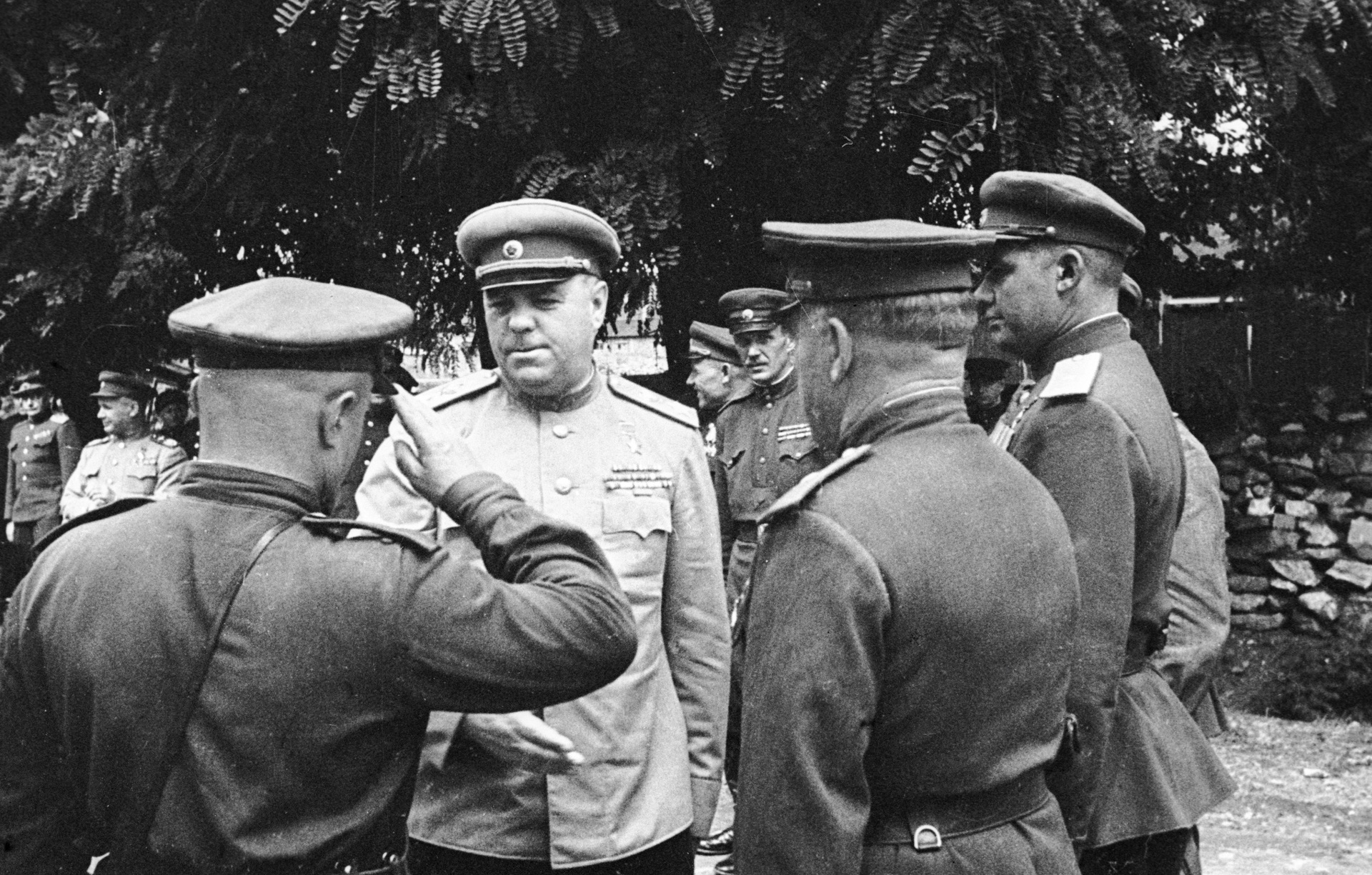 Фото сталина с генералами и маршалами