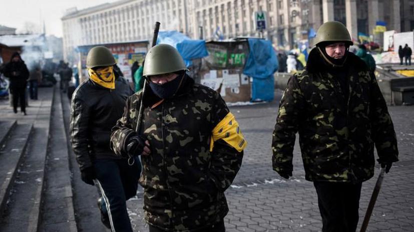 МВД Украины: Представители оппозиции спокойно наблюдали за избиением милиционера